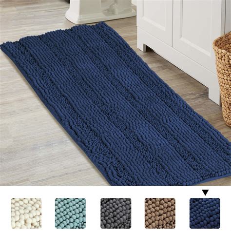 bath rug set blue|navy blue bathroom rug set.